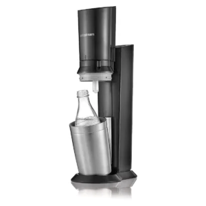 Sodastream Crystal 2.0 Black Συσκευή Παρασκευής Ανθρακούχου Νερού με γυάλινο μπουκάλι