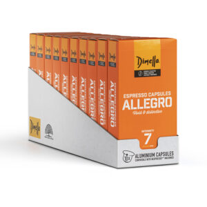 Κάψουλες Allegro συμβατές με Μηχανή Nespresso 100τεμάχια