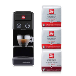 Espresso Illy Iperespresso Y3.3 Black με δώρο 54 κάψουλες καφέ