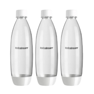 Sodastream 3 Δοχεία Classic Slim Λευκά 1 λίτρο Πλαστικά
